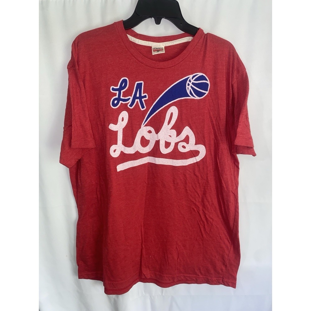 Homage LA Lobs Los Angeles Clippers Basketball T Shirt XXL